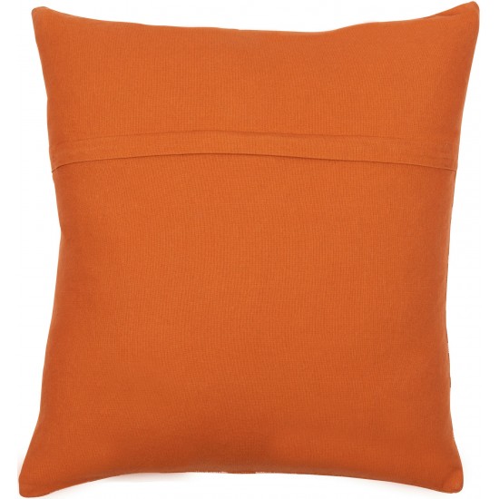 Surya Malian Pillow Shell With Down Insert 14"H X 22"W - Brick Red