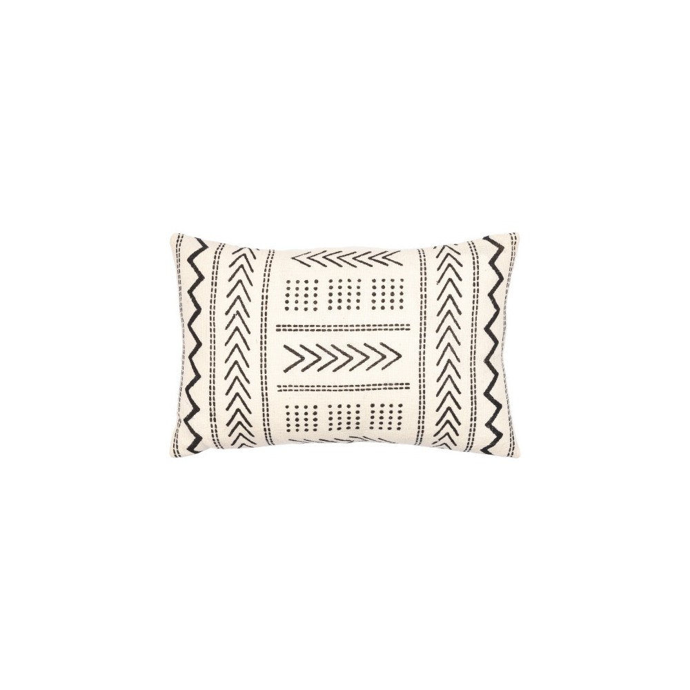 Surya Malian Cream Pillow Shell With Down Insert 14"H X 22"W