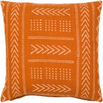 Surya Malian Brick Red Pillow Shell With Polyester Insert 20"H X 20"W