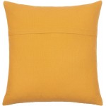 Surya Malian Mustard Pillow Shell With Polyester Insert 18"H X 18"W