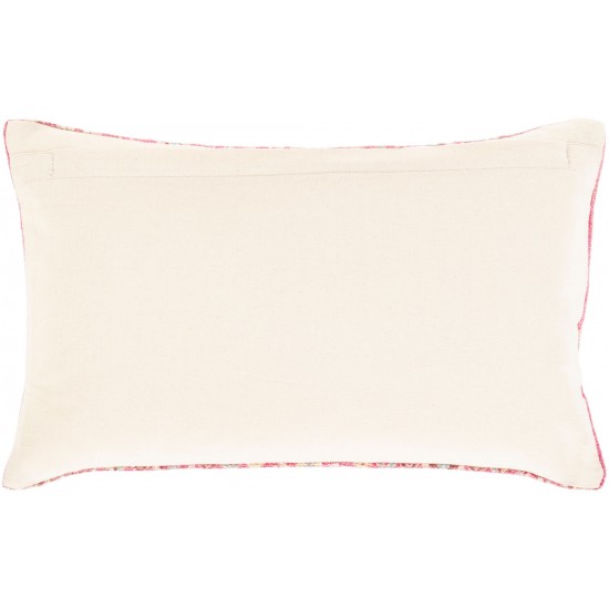 Surya Mandana Magenta Pillow Shell With Down Insert 14"H X 22"W