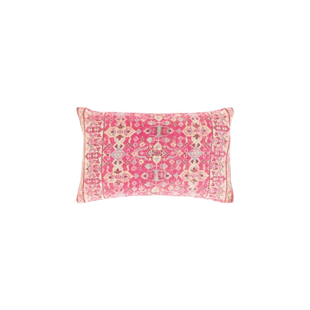 Surya Mandana Magenta Pillow Shell With Polyester Insert 14"H X 22"W