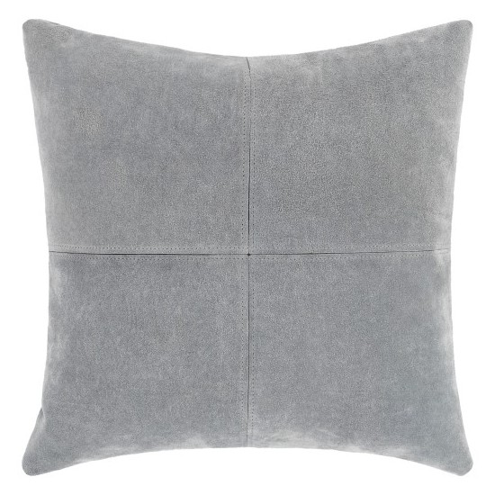 Surya Manitou Slate Pillow Shell With Down Insert 20"H X 20"W