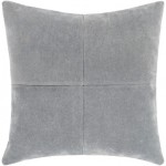 Surya Manitou Slate Pillow Shell With Polyester Insert 20"H X 20"W