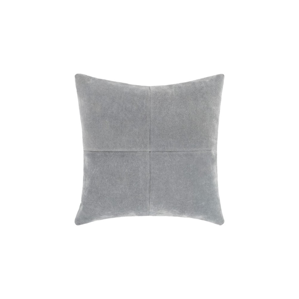 Surya Manitou Slate Pillow Shell With Polyester Insert 20"H X 20"W