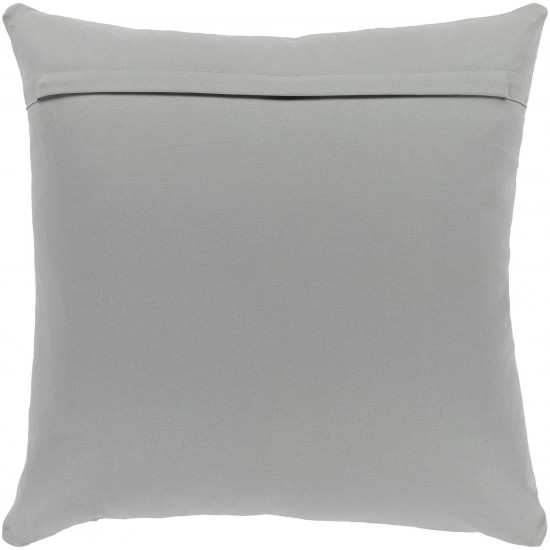 Surya Manitou Slate Pillow Shell With Polyester Insert 20"H X 20"W