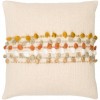 Surya Maysville Light Beige Pillow Shell With Polyester Insert 18"H X 18"W