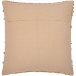 Surya Merdo Tan Pillow Shell With Down Insert 18"H X 18"W