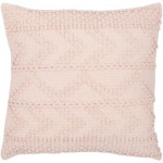 Surya Merdo Pale Pink Pillow Shell With Polyester Insert 18"H X 18"W