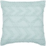 Surya Merdo Seafoam Pillow Shell With Polyester Insert 18"H X 18"W