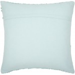 Surya Merdo Seafoam Pillow Shell With Polyester Insert 18"H X 18"W