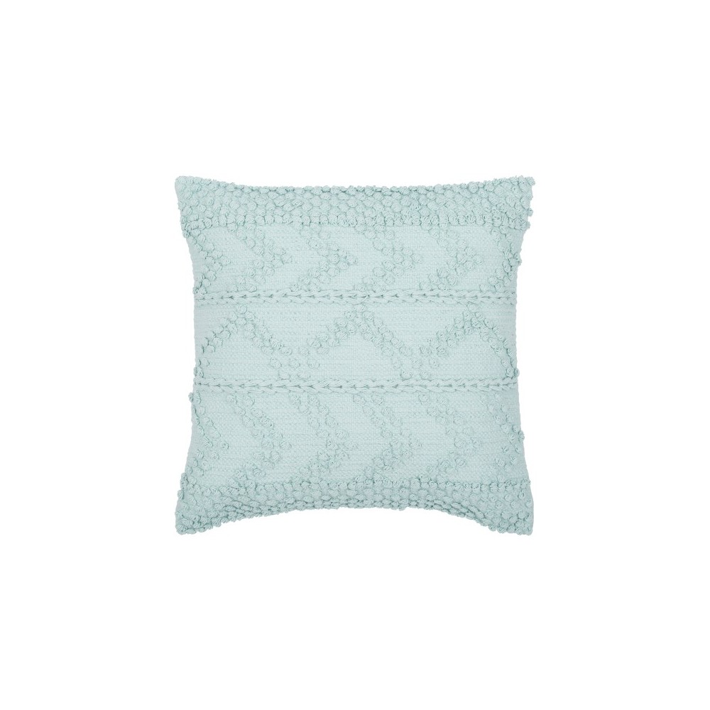 Surya Merdo Seafoam Pillow Shell With Down Insert 20"H X 20"W