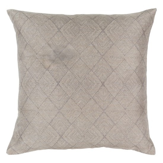 Surya Messina Slate Pillow Shell With Down Insert 18"H X 18"W