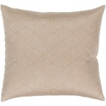 Surya Messina Tan Pillow Shell With Polyester Insert 18"H X 18"W