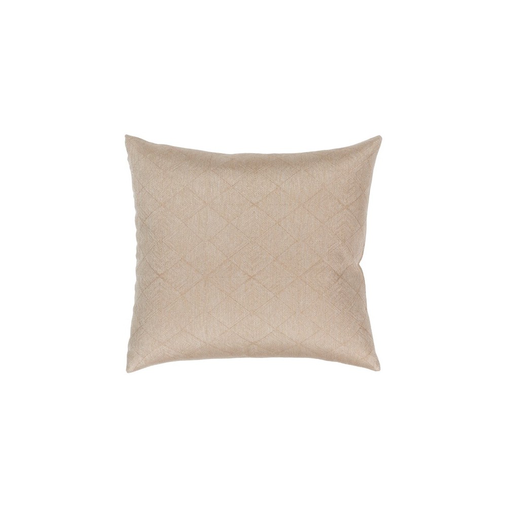 Surya Messina Tan Pillow Shell With Polyester Insert 18"H X 18"W