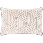 Surya Mila Ivory Pillow Shell With Down Insert 14"H X 22"W