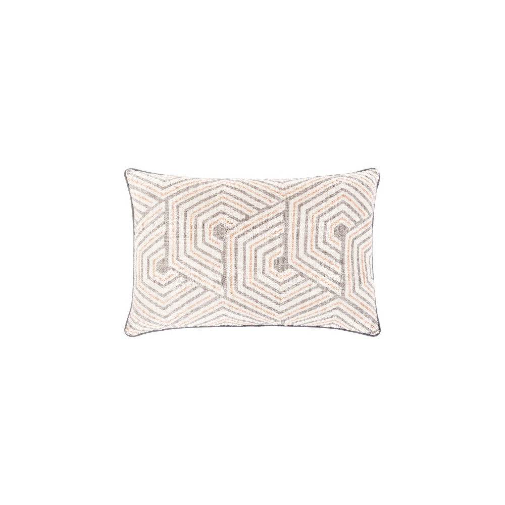 Surya Mila Ivory Pillow Shell With Down Insert 14"H X 22"W