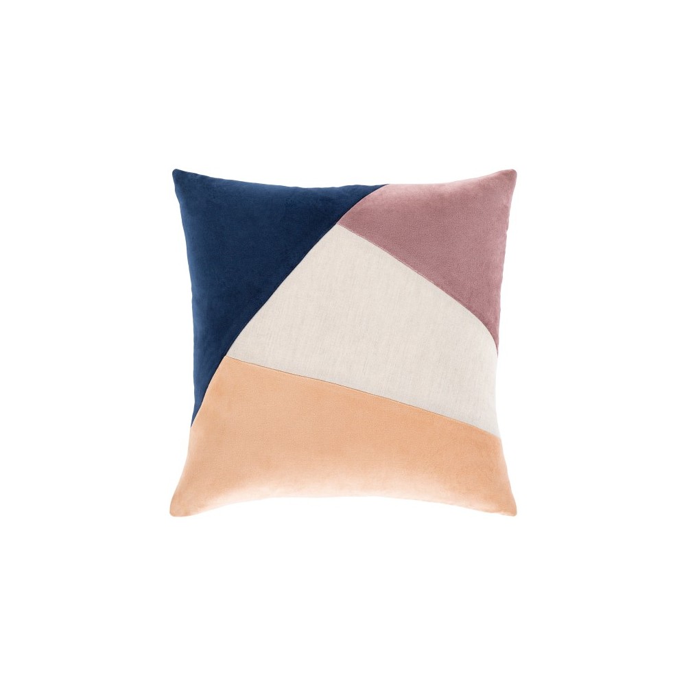 Surya Moza Mauve Pillow Shell With Down Insert 20"H X 20"W