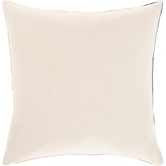 Surya Moza Mauve Pillow Shell With Down Insert 22"H X 22"W
