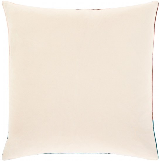 Surya Moza Pillow Shell With Polyester Insert 18"H X 18"W Light Beige