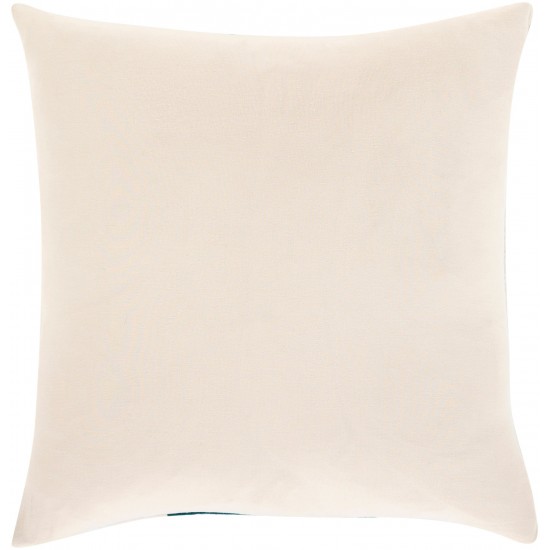 Surya Moza Light Beige Pillow Shell With Down Insert 22"H X 22"W