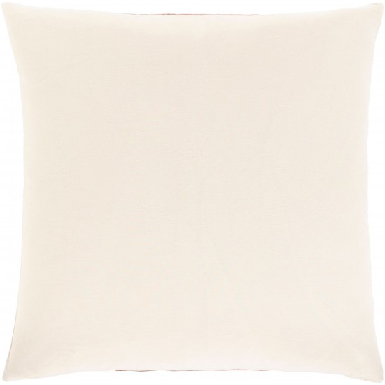 Surya Moza Brick Red Pillow Shell With Polyester Insert 20"H X 20"W