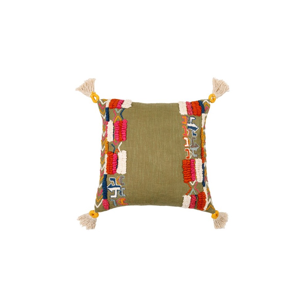 Surya Mystic Dusty Sage Pillow Shell With Down Insert 20"H X 20"W Surya Mystic Dusty Sage Pillow Shell With Down Insert 20"H X 20"W