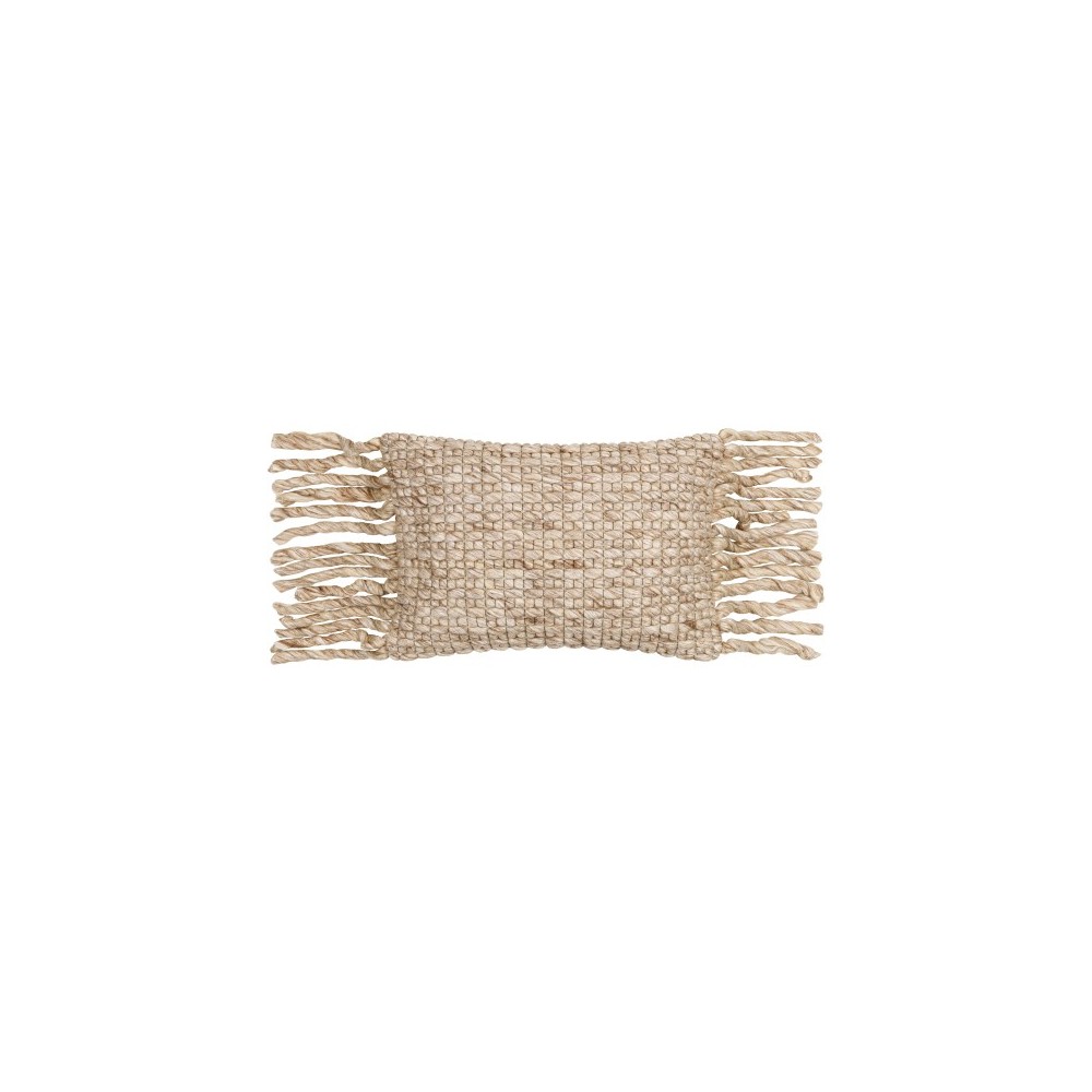 Surya Narvik Brown Pillow Shell With Down Insert 13"H X 20"W Surya Narvik Brown Pillow Shell With Down Insert 13"H X 20"W