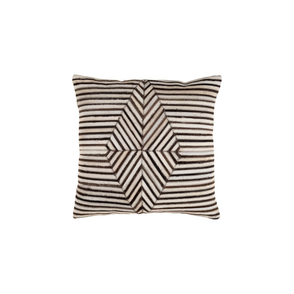 Surya Nashville Cream Pillow Shell With Polyester Insert 20"H X 20"W