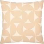 Surya Natur Pillow Shell With Polyester Insert 18"H X 18"W - Tan