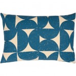 Surya Natur Pillow Shell With Down Insert 13"H X 20"W - Dark Blue