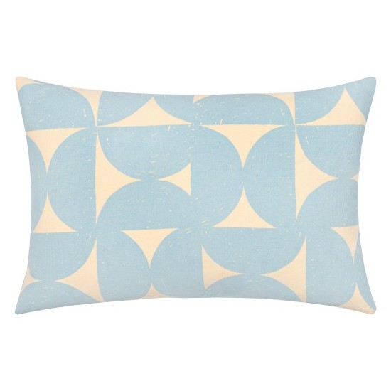 Surya Natur Pillow Shell With Down Insert 13"H X 20"W - Light Blue