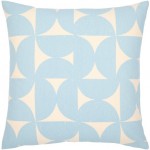 Surya Natur Pillow Shell With Polyester Insert 18"H X 18"W - Light Blue