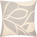 Surya Natur Medium Gray Pillow Shell With Down Insert 13"H X 20"W