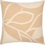 Surya Natur Tan Pillow Shell With Polyester Insert 20"H X 20"W