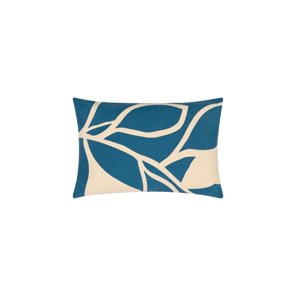 Surya Natur Dark Blue Pillow Shell With Polyester Insert 13"H X 20"W