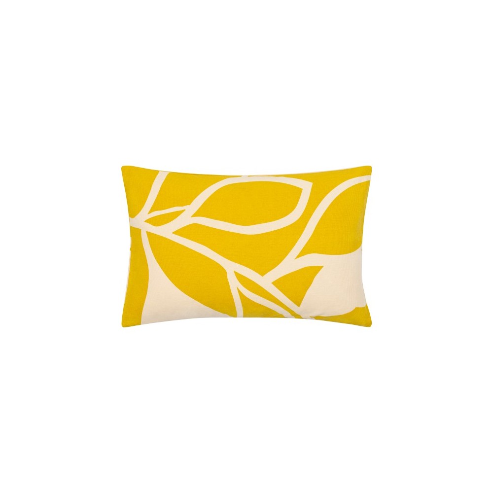 Surya Natur Mustard Pillow Shell With Down Insert 13"H X 20"W Surya Natur Mustard Pillow Shell With Down Insert 13"H X 20"W