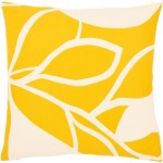 Surya Natur Mustard Pillow Shell With Polyester Insert 20"H X 20"W