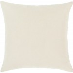 Surya Nature Study Light Beige Pillow Shell With Down Insert 18"H X 18"W