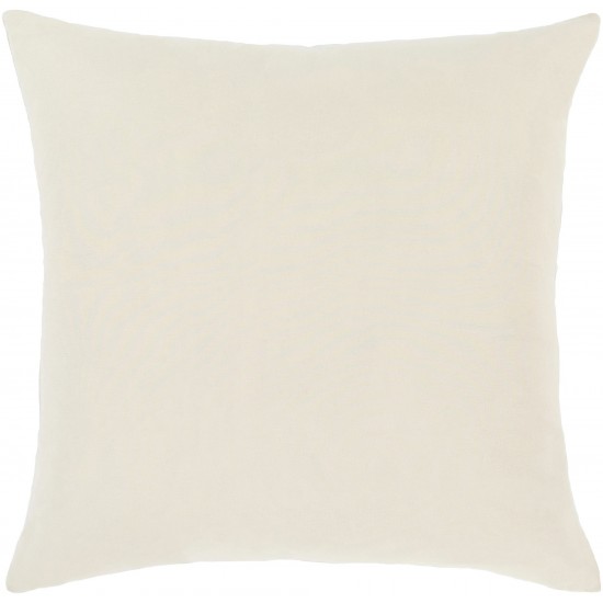 Surya Nature Study Light Beige Pillow Shell With Down Insert 18"H X 18"W