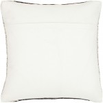 Surya Niko Black Pillow Shell With Down Insert 20"H X 20"W