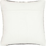 Surya Niko Black Pillow Shell With Polyester Insert 20"H X 20"W