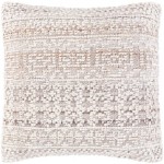 Surya Nobility Pillow Shell With Down Insert 22"H X 22"W - Beige, Off-White