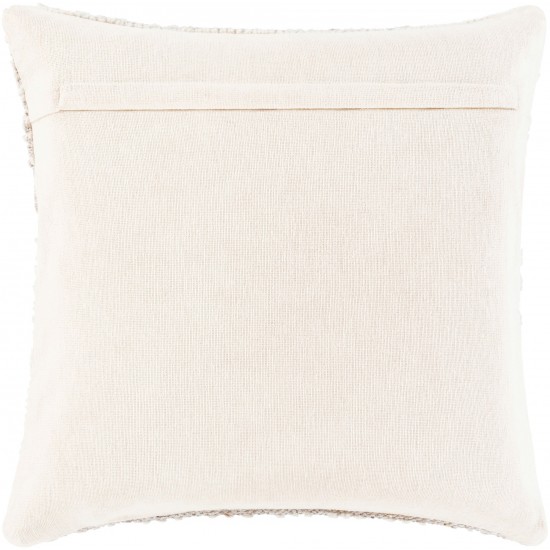 Surya Nobility Pillow Shell With Down Insert 22"H X 22"W - Beige, Off-White