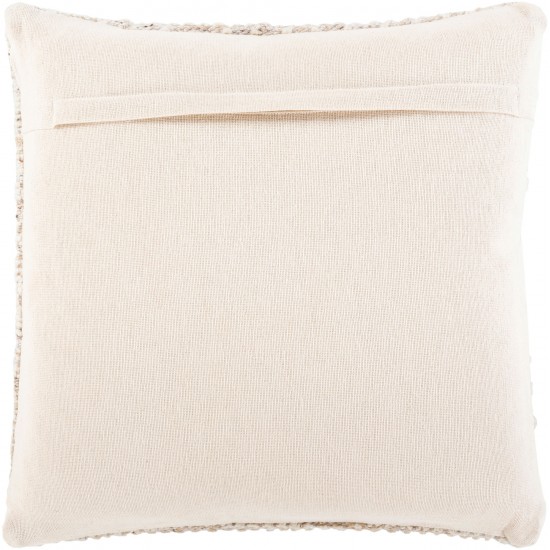 Surya Nobility Pillow Shell With Down Insert 22"H X 22"W - Beige