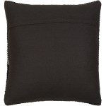 Surya Ontario Pillow Shell With Polyester Insert 20"H X 20"W - Black, Cream