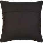 Surya Ontario Black Pillow Shell With Polyester Insert 22"H X 22"W