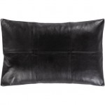 Surya Onyx Black Pillow Shell With Down Insert 13"H X 20"W