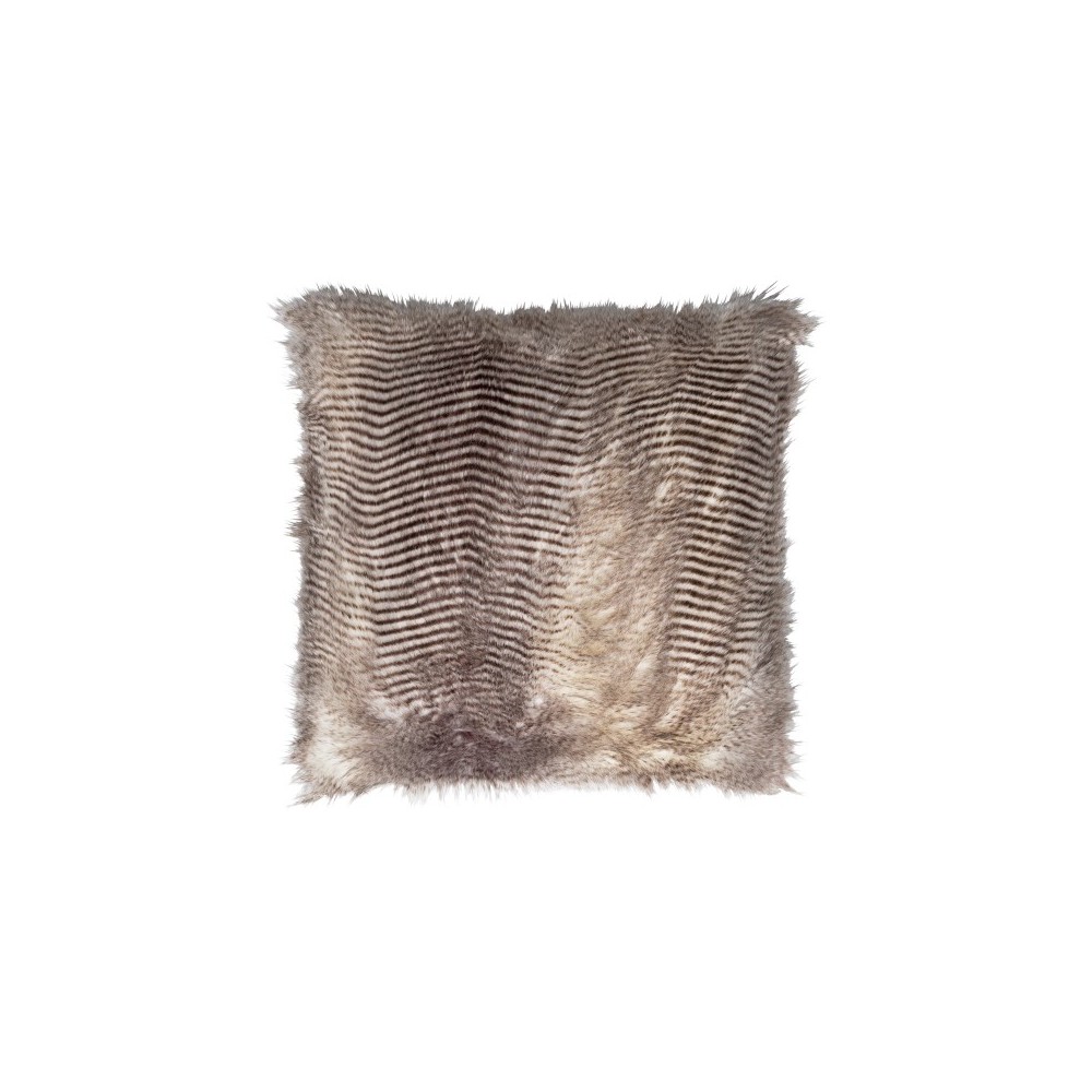 Surya Owl Cream Pillow Shell With Down Insert 20"H X 20"W