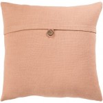 Surya Penelope Dusty Coral Pillow Shell With Down Insert 20"H X 20"W